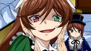 Rating: Safe Score: 0 Tags: 2girls :d brown_hair dress frills green_dress green_eyes hat head_scarf heterochromia image long_hair long_sleeves looking_at_viewer multiple_girls open_mouth pair parody red_eyes short_hair siblings sisters smile souseiseki suiseiseki twins User: admin