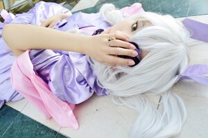 Rating: Safe Score: 0 Tags: 1girl animal_ears barasuishou black_hanekawa jewelry lying photo ring solo white_hair yellow_eyes User: admin