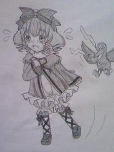 Rating: Safe Score: 0 Tags: 1girl animal_ears bow cat_ears dress hair_bow hinaichigo image kaenbyou_rin monochrome rain sketch solo tears traditional_media User: admin