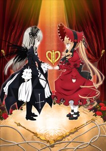 Rating: Safe Score: 0 Tags: 2girls blonde_hair boots curtains dress flower frills image long_hair long_sleeves multiple_girls pair red_dress red_flower red_rose rose shinku silver_hair suigintou very_long_hair wings User: admin