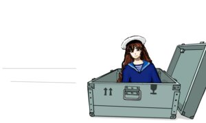 Rating: Safe Score: 0 Tags: 1girl bangs brown_hair ground_vehicle hat image long_hair military military_vehicle simple_background solo suiseiseki tank User: admin