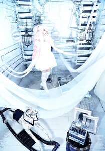 Rating: Safe Score: 0 Tags: 1girl building dress kirakishou long_hair solo standing very_long_hair white_dress white_hair white_theme User: admin