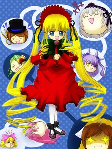 Rating: Safe Score: 0 Tags: 6+girls >_< blonde_hair blue_eyes bonnet bow brown_hair closed_eyes dress drill_hair halftone halftone_background image long_hair long_sleeves multiple multiple_girls pink_bow pink_hair polka_dot polka_dot_background red_dress rose shinku silver_hair smile suigintou tagme twintails very_long_hair yellow_eyes User: admin
