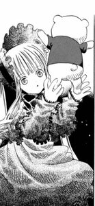 Rating: Safe Score: 0 Tags: 1girl animal bangs dress frills greyscale image long_hair long_sleeves monochrome shinku solo User: admin