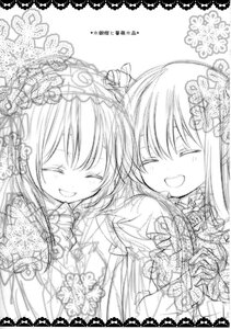 Rating: Safe Score: 0 Tags: 2girls ^_^ blush closed_eyes doujinshi doujinshi_#97 flower greyscale hair_ornament image long_hair monochrome multiple multiple_girls open_mouth rose smile User: admin
