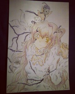 Rating: Safe Score: 0 Tags: 1girl black_border border dress flower hair_flower hair_ornament hair_ribbon image kaname_madoka kirakishou long_hair pink_flower pink_hair pink_rose ribbon rose shikishi solo thorns traditional_media two_side_up ultimate_madoka vines watercolor_(medium) white_flower white_rose yellow_eyes User: admin
