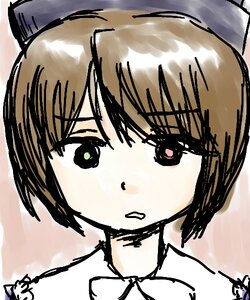 Rating: Safe Score: 0 Tags: 1girl bangs black_eyes blush eyebrows_visible_through_hair face image looking_at_viewer portrait short_hair solo souseiseki User: admin