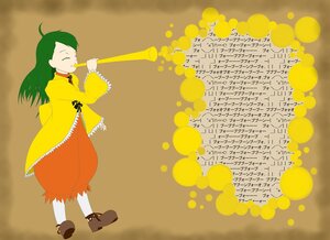 Rating: Safe Score: 0 Tags: 1girl ahoge closed_eyes dress full_body green_hair image kanaria long_hair long_sleeves solo standing yellow_dress User: admin