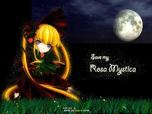 Rating: Safe Score: 0 Tags: 1girl blonde_hair blue_eyes bonnet bow dress field flower full_moon grass image long_hair long_sleeves moon night night_sky red_flower red_rose rose shinku sky solo star_(sky) starry_sky twintails very_long_hair User: admin