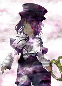 Rating: Safe Score: 0 Tags: 1girl capelet dress frills hat heterochromia image long_sleeves looking_at_viewer red_eyes short_hair solo souseiseki User: admin