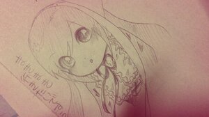 Rating: Safe Score: 0 Tags: 1girl :o blush image long_hair looking_at_viewer monochrome solo suiseiseki traditional_media twintails upper_body User: admin