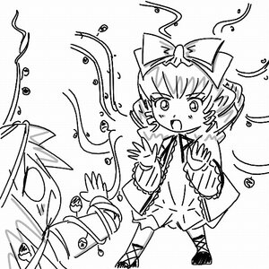 Rating: Safe Score: 0 Tags: 1boy 1girl blush bow bubble dress hair_bow hat hinaichigo image long_sleeves monochrome open_mouth smile solo User: admin