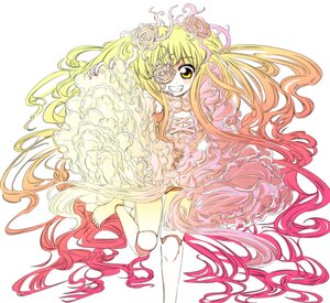 Rating: Safe Score: 0 Tags: 1girl absurdly_long_hair barefoot blonde_hair doll_joints dress eyepatch flower frills grin hair_flower hair_ornament image kirakishou long_hair rose smile solo very_long_hair yellow_eyes User: admin