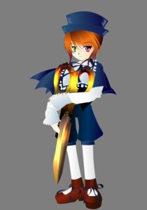 Rating: Safe Score: 0 Tags: 1girl full_body green_eyes hat heterochromia image orange_hair pantyhose red_eyes solo souseiseki standing transparent_background white_legwear User: admin