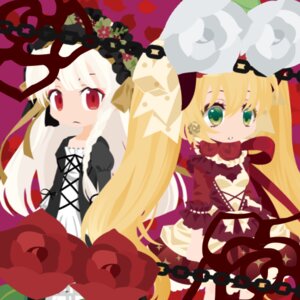 Rating: Safe Score: 0 Tags: 2girls blonde_hair chain dress flower frills gothic_lolita green_eyes image lolita_fashion long_hair long_sleeves multiple_girls pair red_eyes red_flower red_rose rose shinku suigintou twintails very_long_hair white_hair User: admin