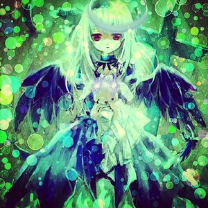 Rating: Safe Score: 0 Tags: 1girl abstract bubble christmas_ornaments danmaku dress image long_hair looking_at_viewer red_eyes solo suigintou traditional_media water_drop wings User: admin