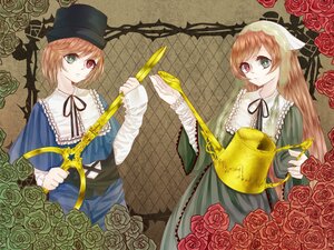 Rating: Safe Score: 0 Tags: 2girls black_rose blue_rose brown_hair dress flower green_dress green_eyes green_flower hat heterochromia image long_hair multiple_girls pair pink_flower pink_rose purple_rose red_eyes red_flower red_rose ribbon rose rose_petals scissors short_hair siblings sisters souseiseki suiseiseki thorns twins vines watering_can white_rose yellow_flower yellow_rose User: admin