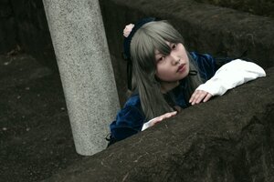 Rating: Safe Score: 0 Tags: 1girl fine_art_parody grey_hair lips long_hair long_sleeves photo realistic sleeves_past_wrists solo suigintou User: admin