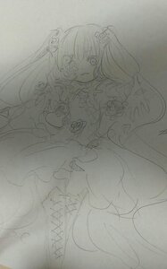 Rating: Safe Score: 0 Tags: 1girl auto_tagged dress greyscale hata_no_kokoro image kirakishou lineart long_hair looking_at_viewer monochrome sketch solo traditional_media very_long_hair User: admin
