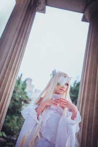 Rating: Safe Score: 0 Tags: 1girl bangs closed_mouth curtains dress flower green_eyes hair_ornament hands_together kirakishou lips long_hair solo white_hair window User: admin