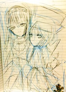 Rating: Safe Score: 0 Tags: 2girls akemi_homura hariruri image multiple_girls pair short_hair sketch souseiseki suigintou User: admin