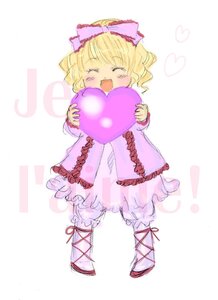 Rating: Safe Score: 0 Tags: 1girl :d ^_^ blonde_hair bloomers blush bow closed_eyes dress drill_hair full_body hair_bow heart hina_ichigo hinaichigo image long_sleeves open_mouth pink_bow smile solo striped underwear User: admin