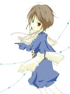 Rating: Safe Score: 0 Tags: 1girl auto_tagged blue_dress brown_hair capelet closed_mouth dress frills green_eyes heterochromia image long_sleeves looking_at_viewer red_eyes simple_background smile solo souseiseki white_background User: admin