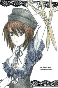 Rating: Safe Score: 0 Tags: 1girl :o arms_up brown_hair dress hat heterochromia image looking_at_viewer red_eyes short_hair solo souseiseki suiseiseki upper_body User: admin