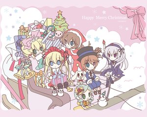 Rating: Safe Score: 0 Tags: 6+girls blonde_hair blue_eyes bow box brown_hair candle chibi christmas christmas_tree dress food gift gift_box green_eyes hat hina_ichigo image imageboard_desourced kanaria kunkun long_hair merry_christmas multiple multiple_girls non-web_source pink_bow purple_eyes ribbon room603 rozen_maiden santa_costume santa_hat shinku short_hair siblings sisters sleigh smile snowman souseiseki star_(symbol) suigintou suiseiseki tagme twins User: admin