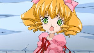 Rating: Safe Score: 0 Tags: 1girl :o blonde_hair blush bow curtains dress drill_hair frills green_eyes hina_ichigo hinaichigo image indoors long_sleeves looking_at_viewer open_mouth pink_bow pink_dress ribbon solo tears upper_body User: admin