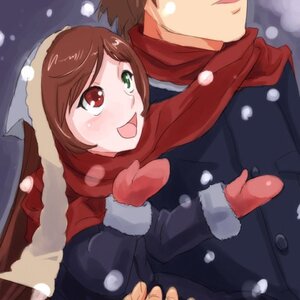 Rating: Safe Score: 0 Tags: 1boy 1girl blush brown_hair couple heterochromia image red_eyes scarf short_hair smile snow snowing solo suiseiseki User: admin