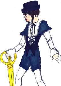 Rating: Safe Score: 0 Tags: 1girl cabbie_hat hat holding_weapon image long_sleeves pantyhose red_eyes ribbon short_hair shorts solo souseiseki weapon white_legwear User: admin