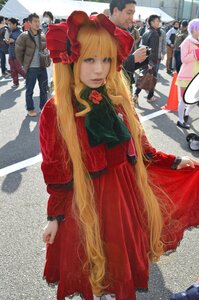 Rating: Safe Score: 0 Tags: 6+boys blonde_hair blue_eyes dress hat long_hair looking_at_viewer multiple_boys multiple_girls shinku solo very_long_hair User: admin