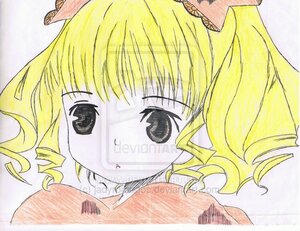 Rating: Safe Score: 0 Tags: 1girl animal_ears auto_tagged blonde_hair blush bow drill_hair hinaichigo image solo traditional_media User: admin