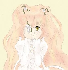 Rating: Safe Score: 0 Tags: 1girl covering_mouth dress flower gradient_hair hair_flower hair_ornament hands_on_own_face image kirakishou long_hair long_sleeves pink_hair rose solo very_long_hair white_dress white_flower white_rose yellow_eyes User: admin