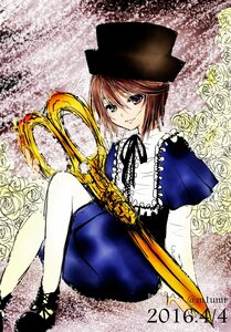 Rating: Safe Score: 0 Tags: 1girl dress flower hat image long_sleeves m1umr rose short_hair sitting solo souseiseki white_flower white_rose yellow_flower yellow_rose User: admin