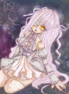 Rating: Safe Score: 0 Tags: 1girl auto_tagged dress eyepatch frills hair_ribbon image kirakishou long_hair long_sleeves ribbon solo thighhighs two_side_up very_long_hair white_hair white_legwear yellow_eyes zettai_ryouiki User: admin