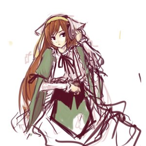Rating: Safe Score: 0 Tags: 1girl :< brown_eyes brown_hair dress frills gothic_lolita green_dress green_eyes headphones heterochromia image lolita_fashion long_hair long_sleeves looking_at_viewer panties_(pantsu-pirate) red_eyes ribbon rozen_maiden sketch solo suiseiseki very_long_hair white_background User: admin