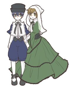 Rating: Safe Score: 0 Tags: 2boys auto_tagged blush boots brown_hair capelet crossdressing dress frills full_body green_dress green_eyes hat image long_hair long_sleeves multiple_boys multiple_girls pair pantyhose ribbon short_hair souseiseki standing suiseiseki white_legwear User: admin