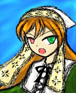 Rating: Safe Score: 0 Tags: 1girl bug butterfly day dress fang field frills green_eyes head_scarf heterochromia image insect oekaki open_mouth outdoors red_eyes sky solo suiseiseki User: admin