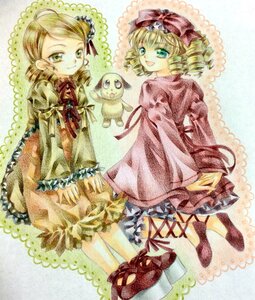 Rating: Safe Score: 0 Tags: 2girls blonde_hair bloomers bow dress drill_hair frills green_eyes hat hina_ichigo hinaichigo image kanaria looking_at_viewer multiple_girls open_mouth pair pink_bow short_hair smile stuffed_animal twin_drills User: admin