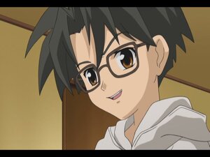 Rating: Safe Score: 0 Tags: 1boy :d black-framed_eyewear black_border black_hair brown_eyes close-up face glasses hood hood_down hoodie human letterboxed looking_at_viewer open_mouth sakurada_jun screenshot smile solo spiked_hair User: admin