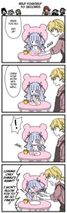 Rating: Safe Score: 0 Tags: ! 1boy 1girl 4koma artist_request barasuishou blonde_hair blue_hair cake comic enju food image long_sleeves multiple_girls remilia_scarlet rozen_maiden solo spoken_exclamation_mark translated wings User: admin