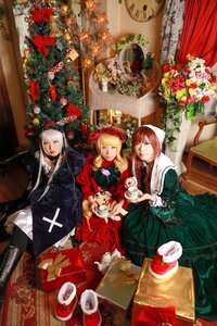 Rating: Safe Score: 0 Tags: blonde_hair blue_eyes brown_hair cake christmas christmas_tree dress flower food fruit green_eyes hat hood long_hair multiple_cosplay multiple_girls silver_hair tagme white_hair User: admin