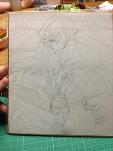 Rating: Safe Score: 0 Tags: 1girl cat_ears dress food graphite_(medium) image long_hair one_eye_closed photo solo suiseiseki traditional_media very_long_hair User: admin