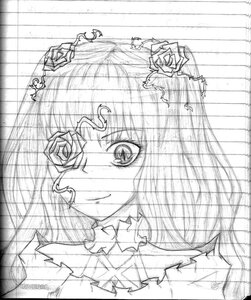 Rating: Safe Score: 0 Tags: 1girl flower hair_ornament image kirakishou monochrome rose sketch solo tears User: admin