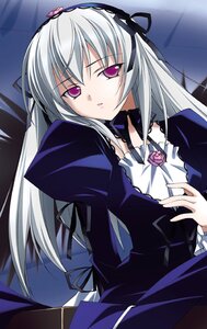 Rating: Safe Score: 0 Tags: 1girl black_dress black_ribbon black_wings detached_collar dress expressionless flower frills gothic_lolita hairband hand_on_own_chest image juliet_sleeves lolita_fashion lolita_hairband long_hair long_sleeves looking_at_viewer parted_lips pink_eyes puffy_sleeves ribbon rose rozen_maiden sakana_(flame_sakana) silver_hair solo suigintou umbrella upper_body wings User: admin