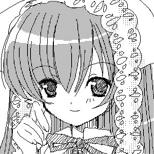 Rating: Safe Score: 0 Tags: 1girl closed_mouth eyebrows_visible_through_hair greyscale hair_between_eyes halftone image monochrome portrait smile solo suiseiseki User: admin