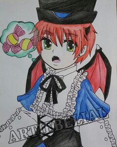 Rating: Safe Score: 0 Tags: 1girl earrings frills green_eyes hat image jewelry neck_ribbon open_mouth pink_hair short_hair solo souseiseki traditional_media User: admin