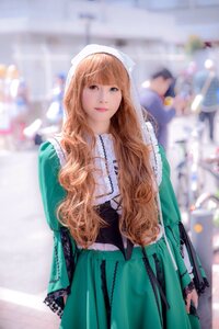 Rating: Safe Score: 0 Tags: 1girl blurry blurry_background blurry_foreground depth_of_field dress green_dress lips long_hair long_sleeves looking_at_viewer necklace skirt solo solo_focus standing suiseiseki User: admin
